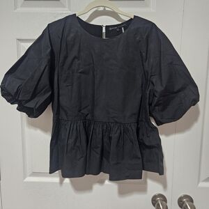 English Factory Puff Sleeve Top L